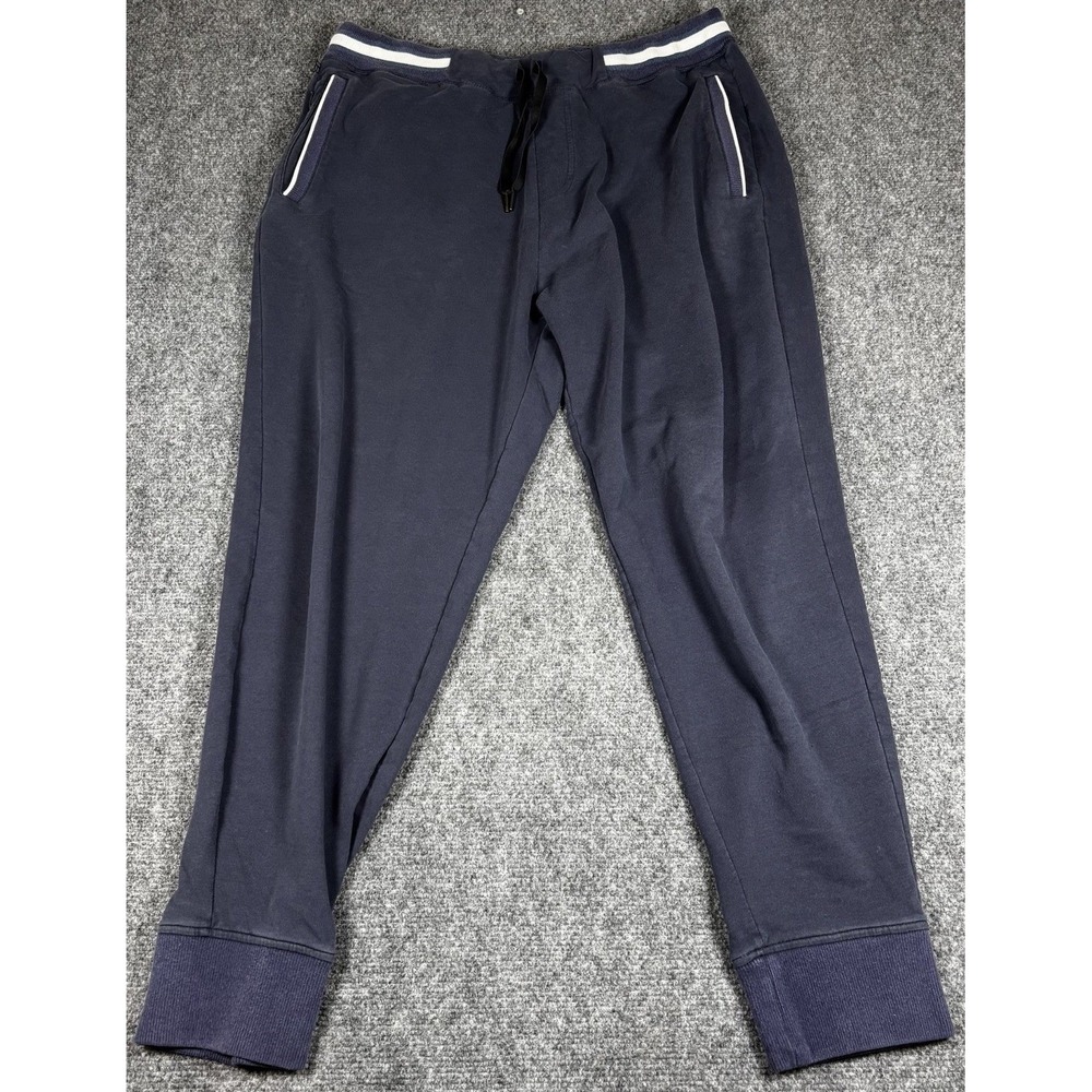Tommy John Jogger Pants Womens Large Navy Blue Go Anywhere Cotton Blend Lounge